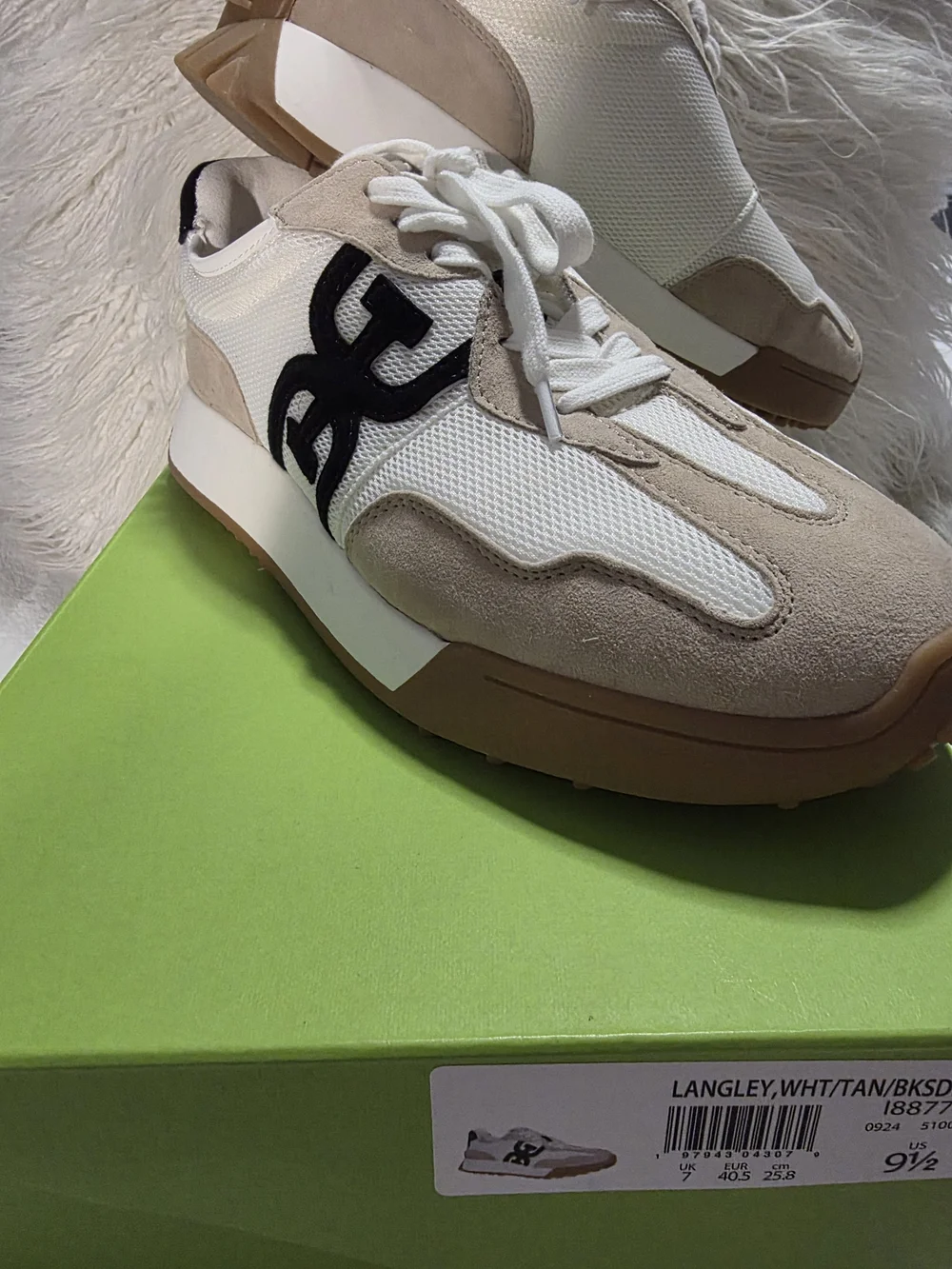 Sam Edelman Langley White & Tan Men's Casual Sneakers